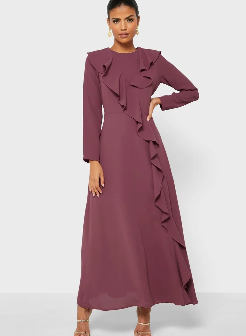 خزانة Ruffle Detail Dress