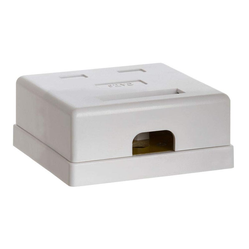 Cmple - 2 Port Cat6 Surface Mount Box, RJ45 Cat6 Dual Port Surface Mount Box for Ethernet Cables, Screws and Double-Side - Image 2