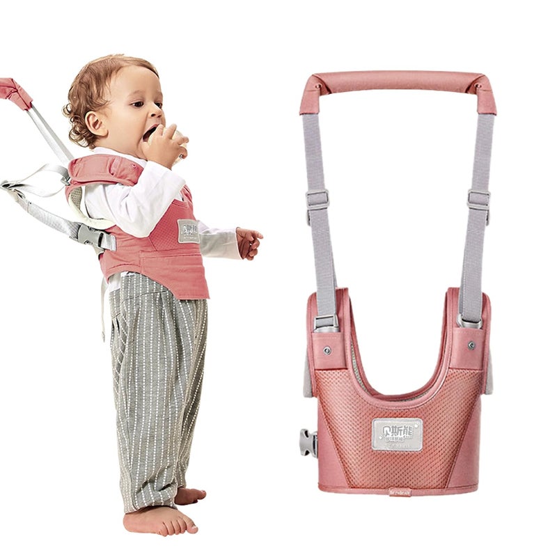Bethbear Baby Walking Harness-Handheld Assistant Belt- Toddler Infant Walking Aid for Trainer & Support 7-24 Month Old (summer-pink-1817) - Image 1