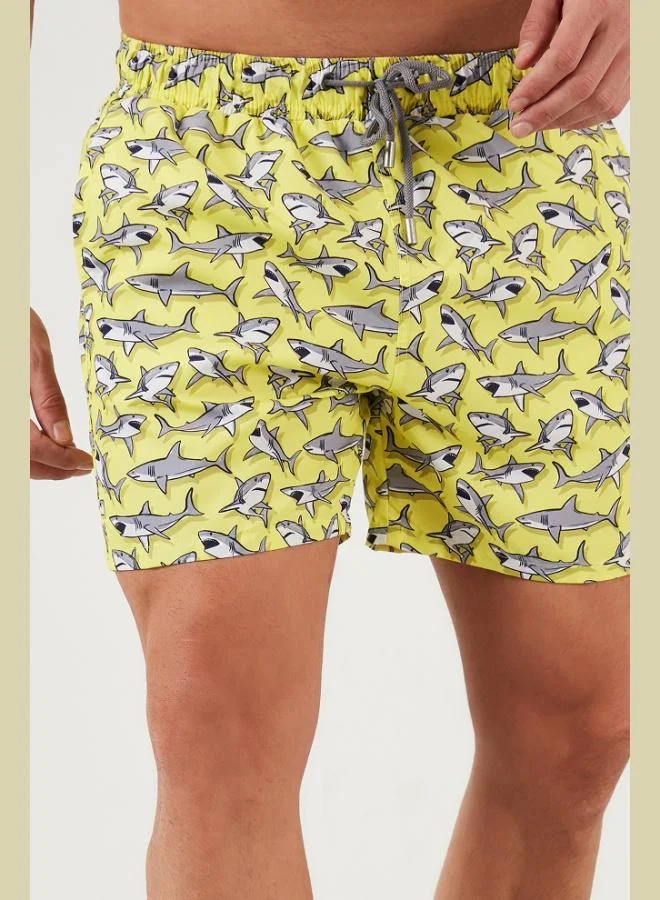 Buratti  Buratti Waist-Tied Swim Shorts Patterned Pocket Swimsuit Short Men's SWIMSUIT SHORT 3800566 for Men | Best Price UAE