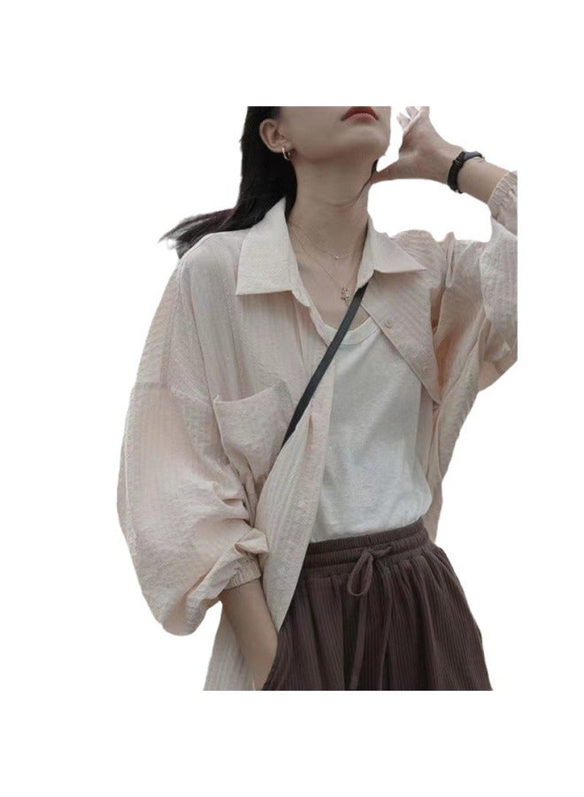 Song Feng Ya Summer New Korean Style Loose Outdoor Sun Protection Clothing W En's Cardigan All-match Shirt Jacket - Image 5