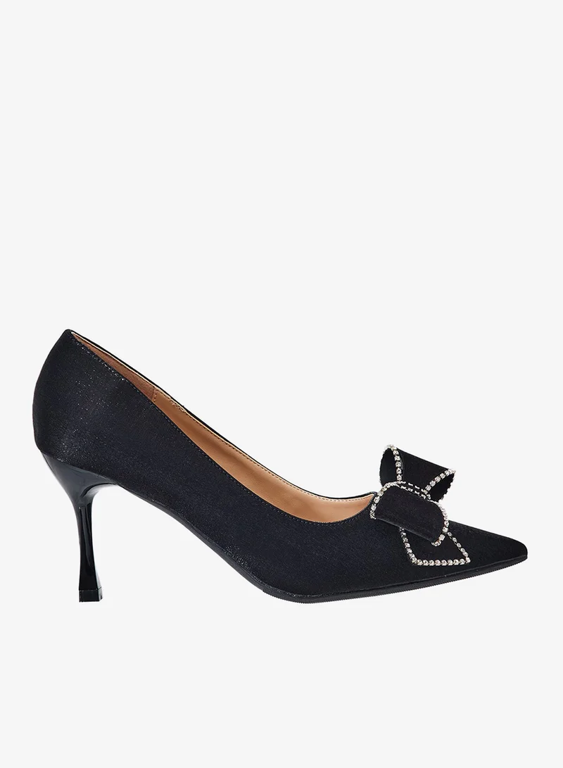 Khizana Heeled Pump With Bow