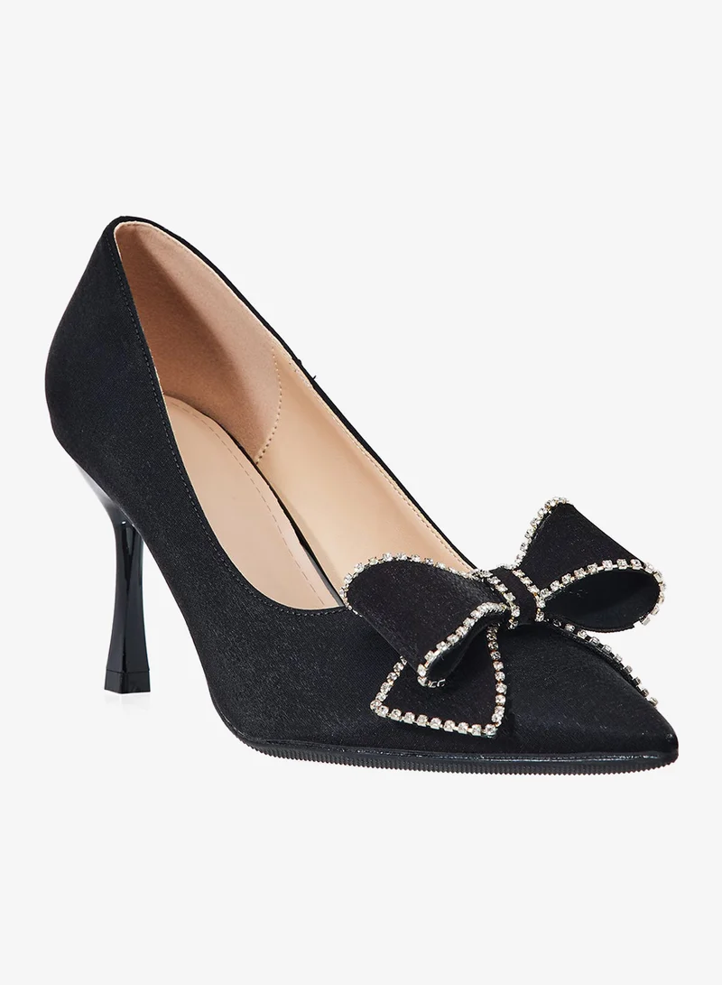 Khizana Heeled Pump With Bow