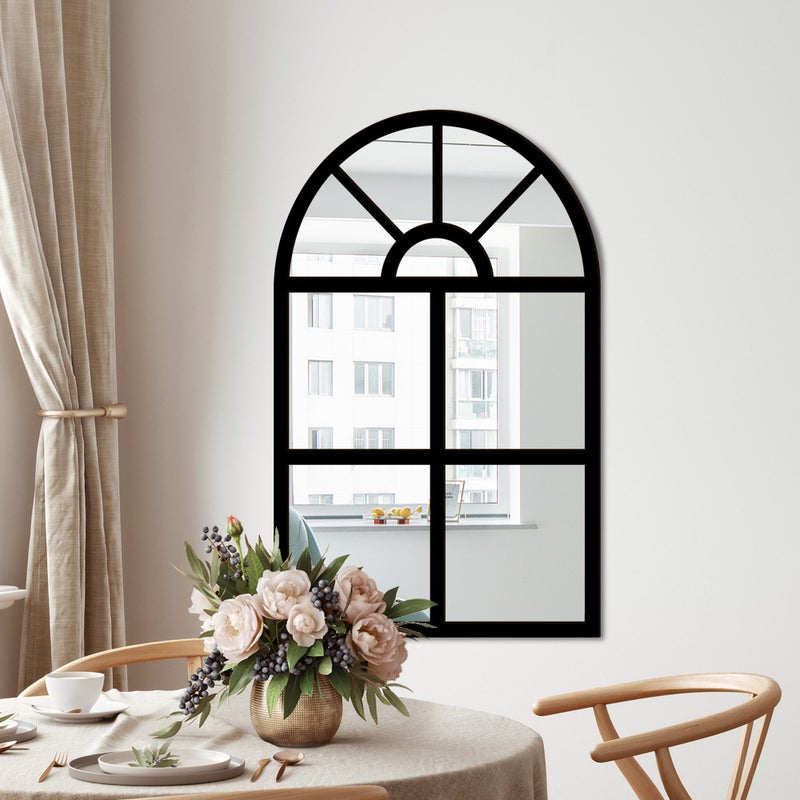 Mz422 Three-Dimensional Imitation Window Arch Wooden Acrylic Mirror Wall Stickers Background Wall Self-Adhesive Decorative Mirror - Image 5