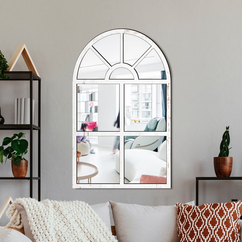 Mz422 Three-Dimensional Imitation Window Arch Wooden Acrylic Mirror Wall Stickers Background Wall Self-Adhesive Decorative Mirror - Image 4