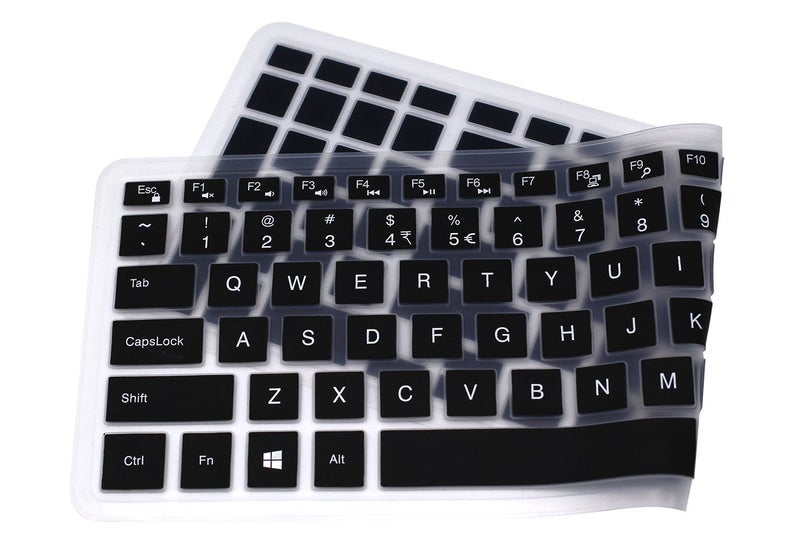 UHamn Elastic Silicone Keyboard Skin Compatible for 15.6 inch Dell Inspiron 15 3000 & 5000 Series, 17.3 inch Dell Inspiron 17 5000 Series, Inspiron 15 i3541 i5566, Inspiron 17 i5749 Series Laptop (Black) - Image 3