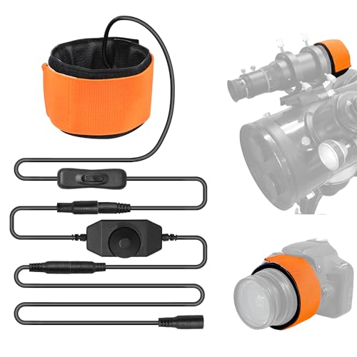 Astromania Dew Heater for Telescope DSLR Camera Lens 250mm DC Lens Heater Warmer Stepless Temperature Regulator for Universal Cameras and Telescopes Lens Less Than 315 Inch 80mm in Outer Diameter - Image 1