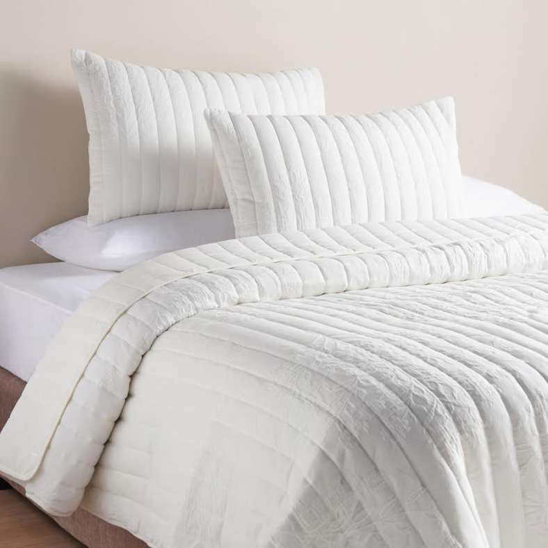 Pan Home طقم غطاء سرير مكون من 3 قطع من القطن - عاج ساطع - Image 2