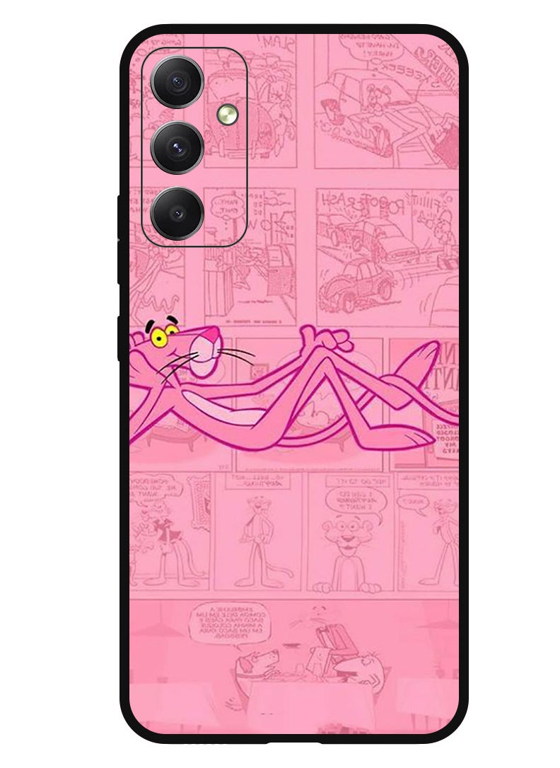 Protective Case Anti Scratch Shock Proof Bumper Cover For Samsung Galaxy M14 Pink Panther