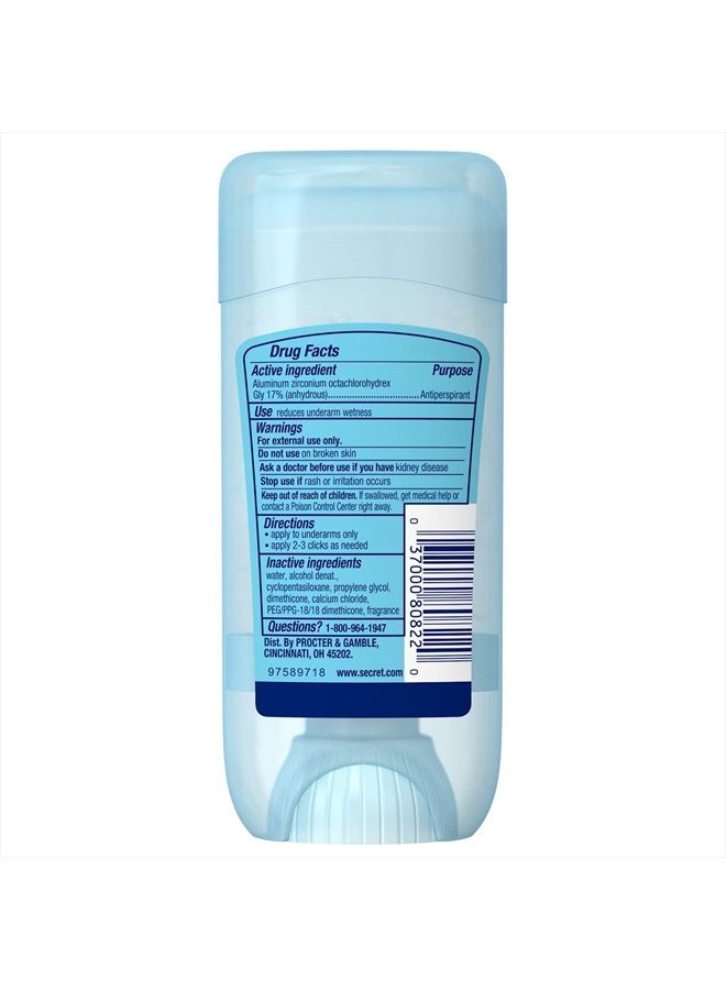 Secret أوتلاست مزيل العرق ومضاد التعرق جل شفاف، نظيف تمامًا 2.6 أونصة (عبوة من 4) - Image 2