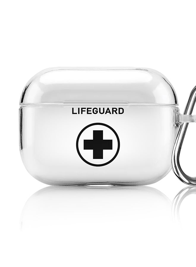 Stylizedd Classic Clear printed Case for Apple AirPods Pro 2nd Generation Thin Transparent Cover [Designed for Apple AirPods Pro 2nd Generation] - Lifeguard - Image 1