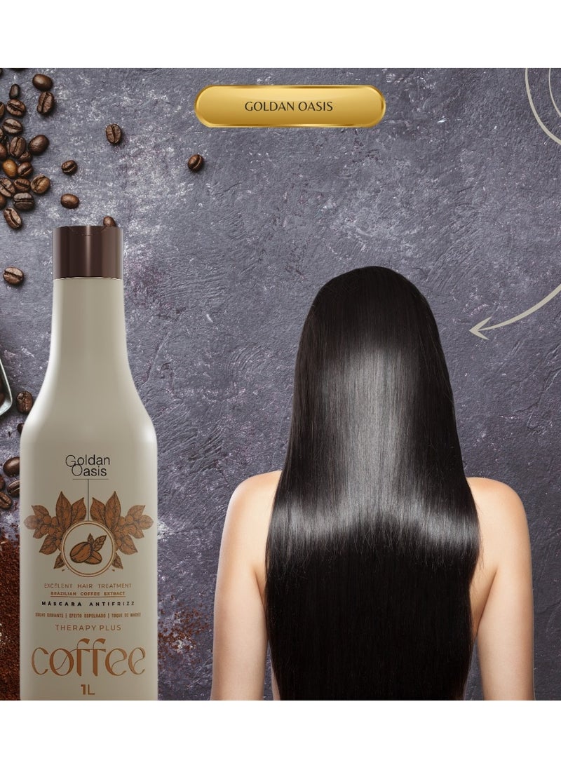 Golden Oasis Brazilian Therapy Plus Protein with Coffee 1000ml - Image 3