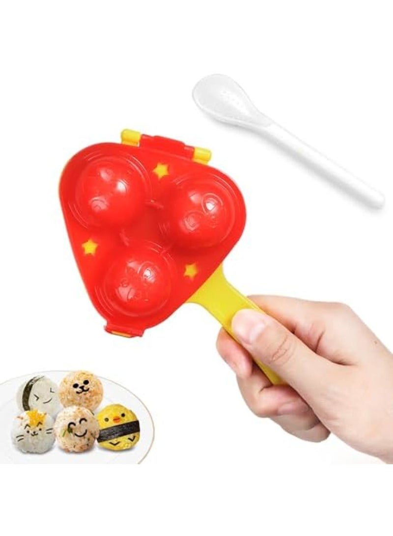 SYOSI Upgraded Rice Ball Mold and Shaker, Onigiri Maker Molds for Kids and Adults, DIY Mini Sushi Mold for Easy Rice Shaping, Durable Food-Safe Material, Ideal for Home Cooking and Parties - Image 2