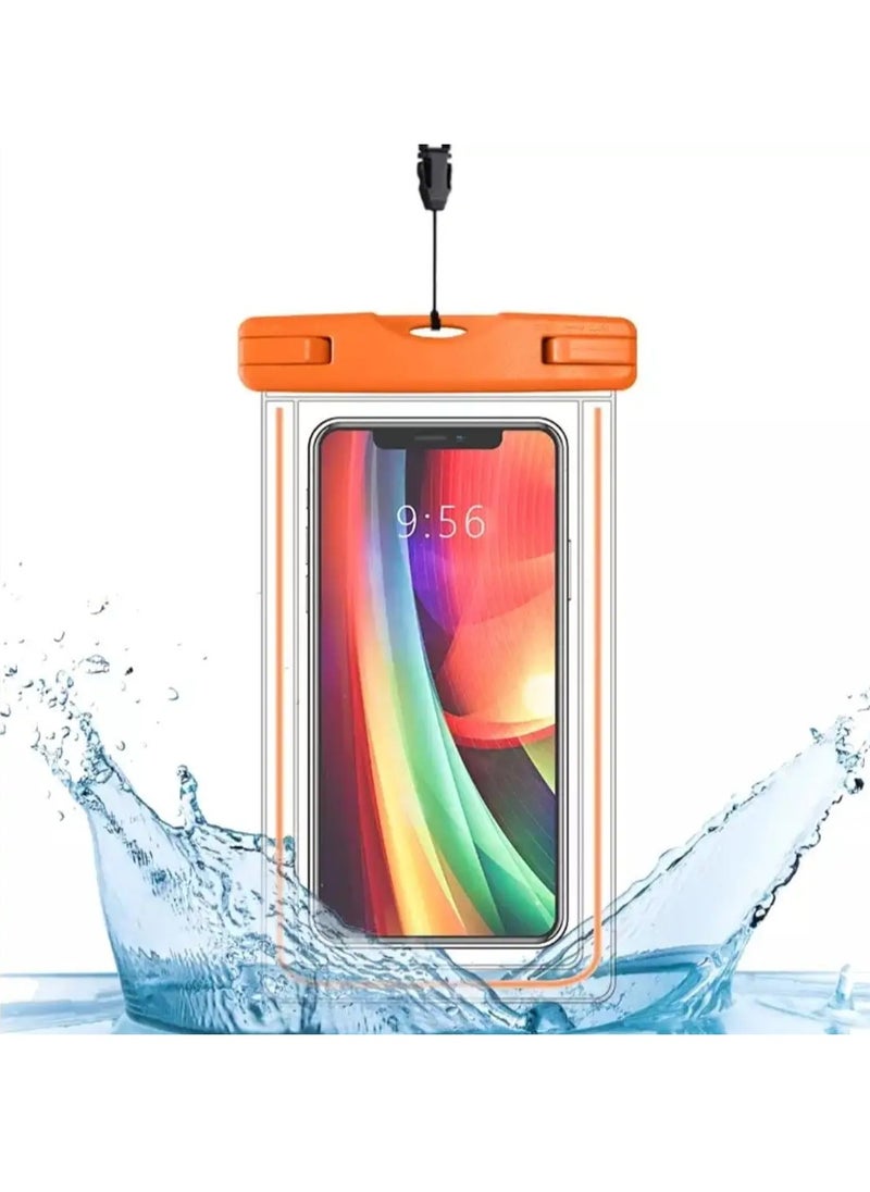 Waterproof case, handheld, with touch technology, up to a depth of 40 meters