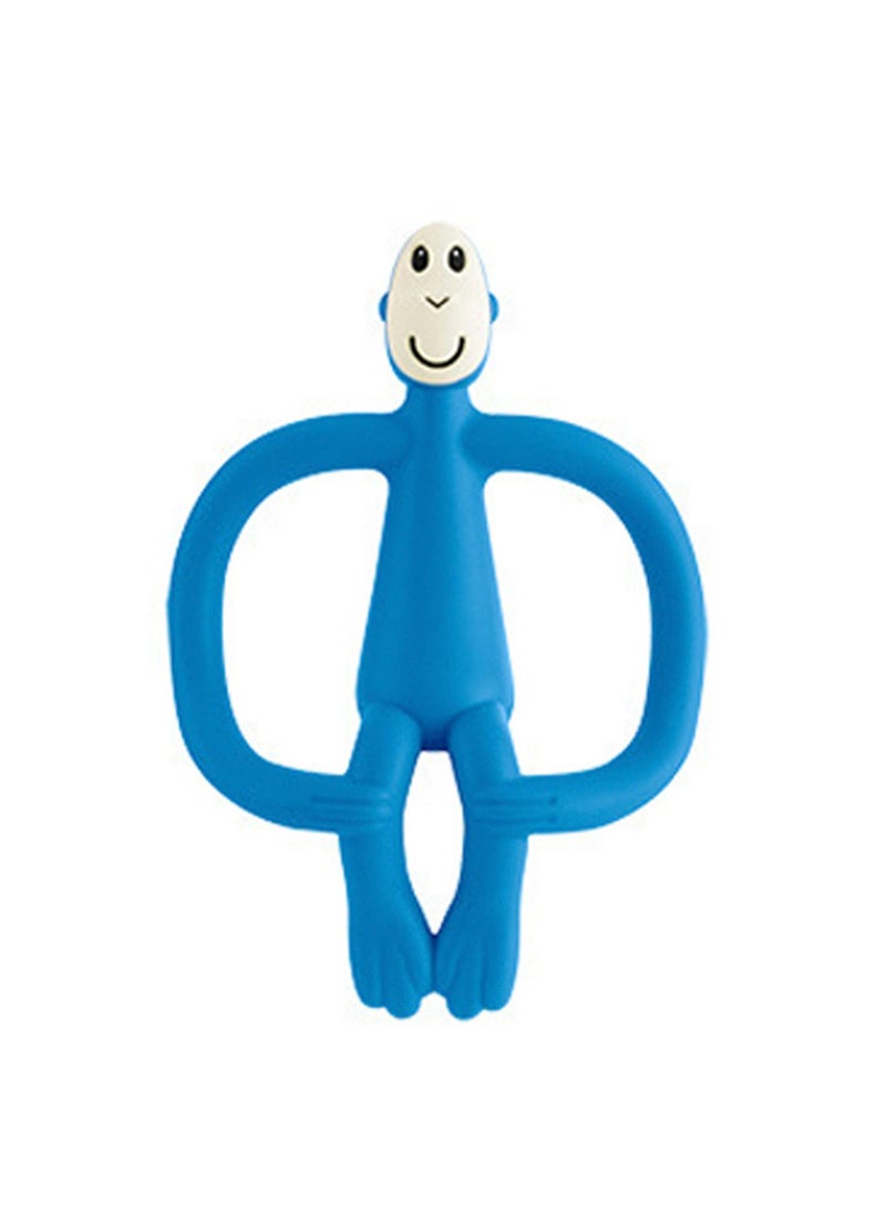 Generic Dancing Monkey Silicone Teether, Easy Grip Teether, Sensory Toy for Babies and Toddlers BPA Free Teether, (Blue Style 2) 