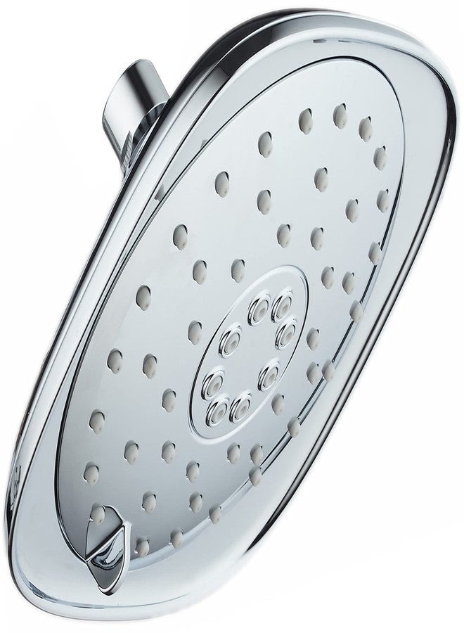 AquaDance High-Pressure 3-function Giant 7.3-Inch Designer Rain Shower Head w/High-Power Pulsating Massage & Whisper-Quiet(TM) Technology! More Power - Less Noise/Brass Metal Connection Nut, Anti-Clog Jets - Image 1