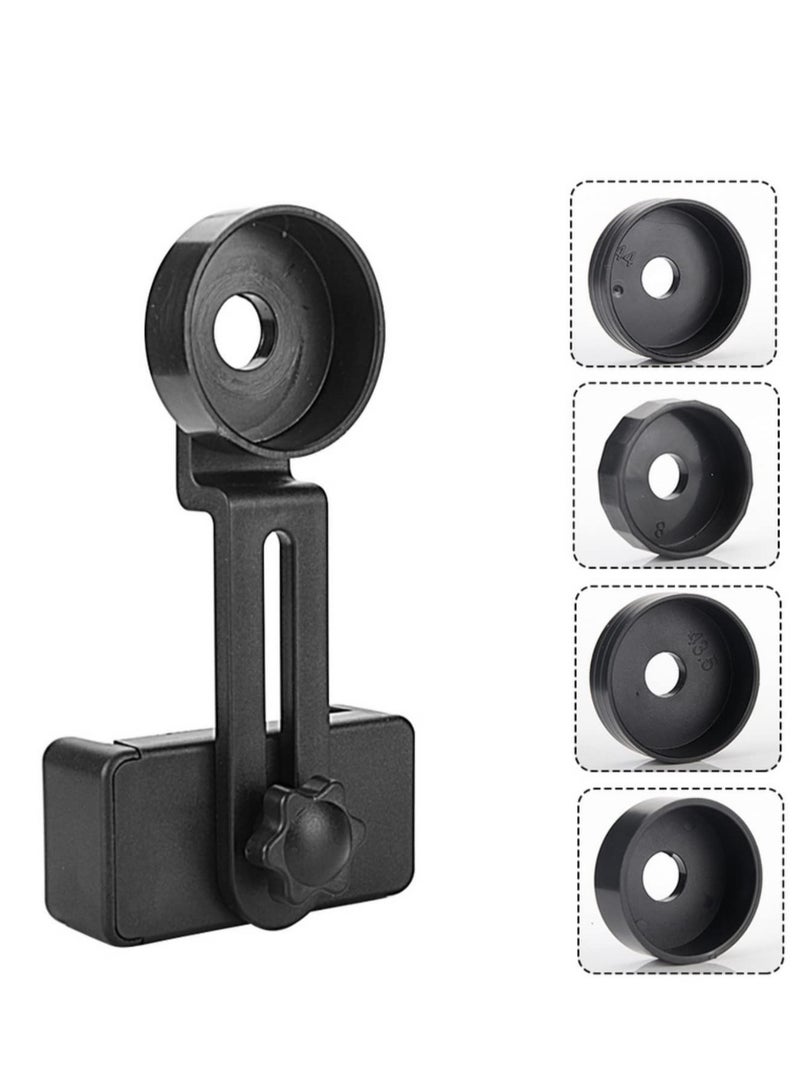Universal Cell Phone Adapter Bracket Clip Mount with Soft Rubber Material for Binocular Monocular Spotting Scope Telescope Photography and Observation - Image 3