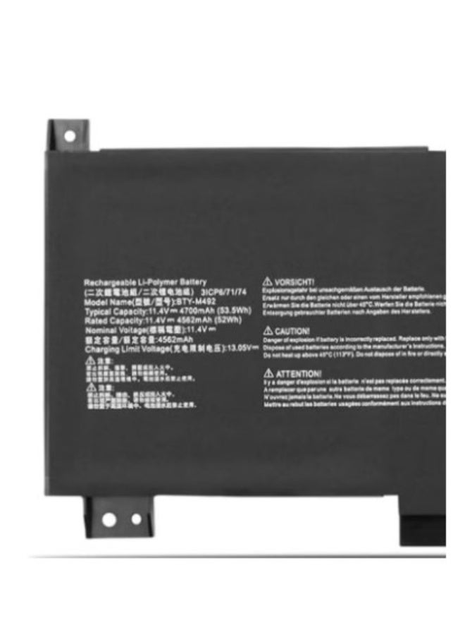 Terabyte BTY-M492 Laptop Battery for MSI WF66 WF76 Pulse GL66 GL76 Katana GF66 GF76 11UC 11UD 11UE 12UE Sword 15 A11U Crosshair 15 17 A11UEK Series 53.5Wh 11.4V 4700mAh - Image 4