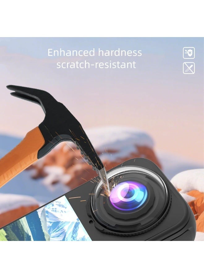 عدسة حراس حامي لInsta360 X4 الهواء، عدسة غطاء الحالة المضادة للخدش 10H البصرية الزجاج المقوى واقية مرآة نظارة قابلة للإزالة المضادة للضباب كاميرا غطاء لInsta360 X4 الهواء (الزجاج البصري) - Image 4