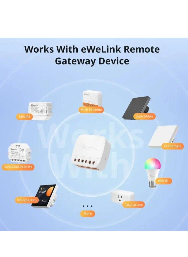 سونوف المفتاح الذكي Sonoff S-MATE 2 للتحكم عن بُعد – متوافق مع Alexa وGoogle Home - Image 3