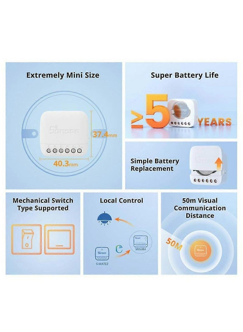 سونوف المفتاح الذكي Sonoff S-MATE 2 للتحكم عن بُعد – متوافق مع Alexa وGoogle Home - Image 4
