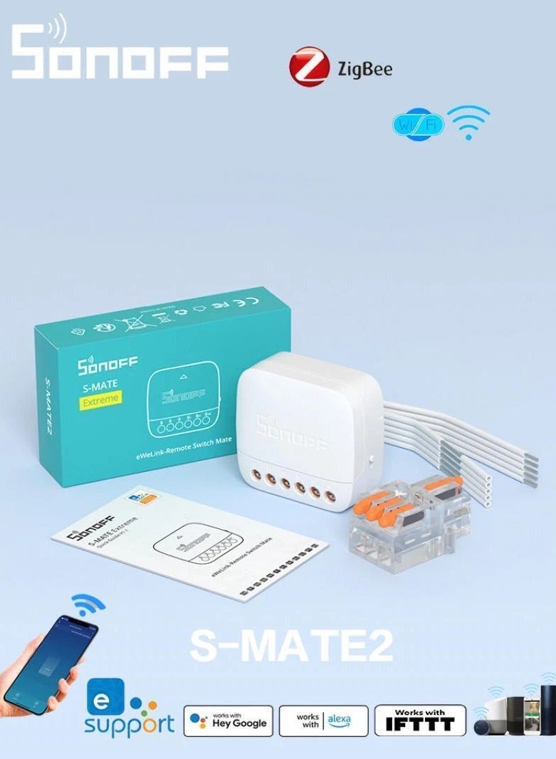 سونوف المفتاح الذكي Sonoff S-MATE 2 للتحكم عن بُعد – متوافق مع Alexa وGoogle Home - Image 5