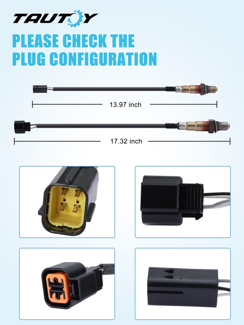 TAUTOY 234-4851 234-4852 O2 Oxygen Sensor Upstream Downstream 2PCS 2L for Hyundai Elantra 2010-2016,for Hyundai Tiburon 2003-2006,for Hyundai Tucson 2007-2009,for Kia Sportage 2005-2010 39210-23710 - Image 2