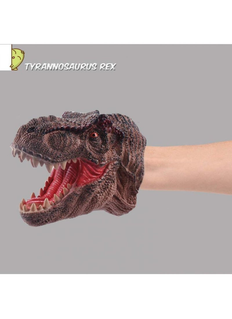 Alissa Soft Hand Puppet Rubber Realistic Dinosaur Role Play Toy for Kids and Toddlers Children Kids Students Playing Puppets (Tyrannosaurus)  - Image 4