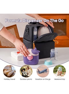 NCVI NCVI Baby Formula Dispenser On The Go, Formula Container to Go, Formula Holder for Travel, Outdoor Picnic with Baby Infant, Portable Container for Milk Powder, Snacks, Candy, Fruits  - Image 4