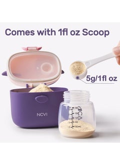 NCVI NCVI Baby Formula Dispenser On The Go, Formula Container to Go, Formula Holder for Travel, Outdoor Picnic with Baby Infant, Portable Container for Milk Powder, Snacks, Candy, Fruits  - Image 3
