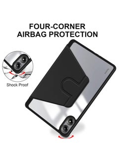 VKL Hybrid Case Compatible with Xiaomi Redmi Pad Pro 12.1inch 2024, Clear Acrylic Multi-Angle Hard PC Case with Pen Holder Protective Stand Cover Compatible with Xiaomi Redmi Pad Pro 12.1inch 2024  - Image 5