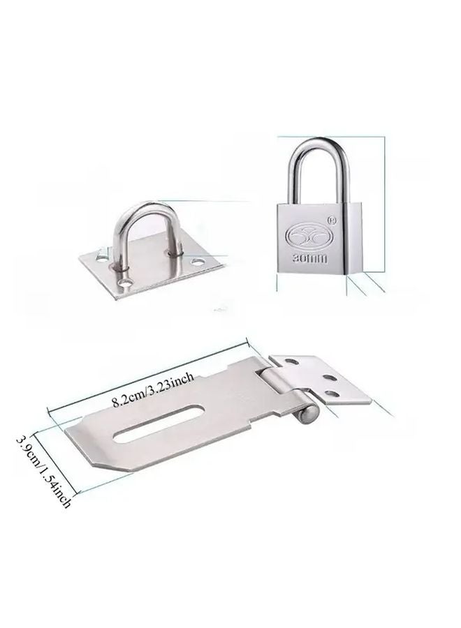 Heavy Duty Anti Rust Waterproof Padlock 3 Inch Lock Plate 30 Iron Electroplated with 3 Keys - Image 4