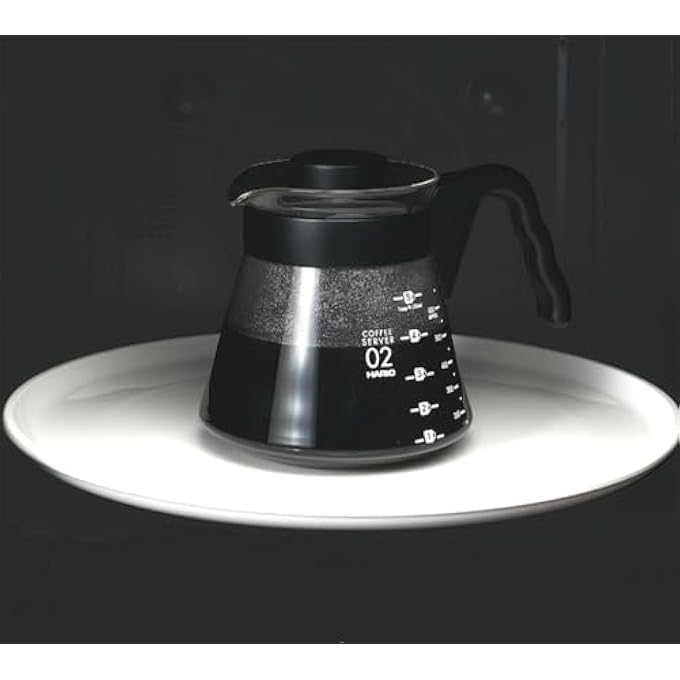 rayihni Glass Coffee Server For Drip Coffee Maker Standard Glass Coffee Carafe Coffee Pot With Lid Clear750Ml - Image 2