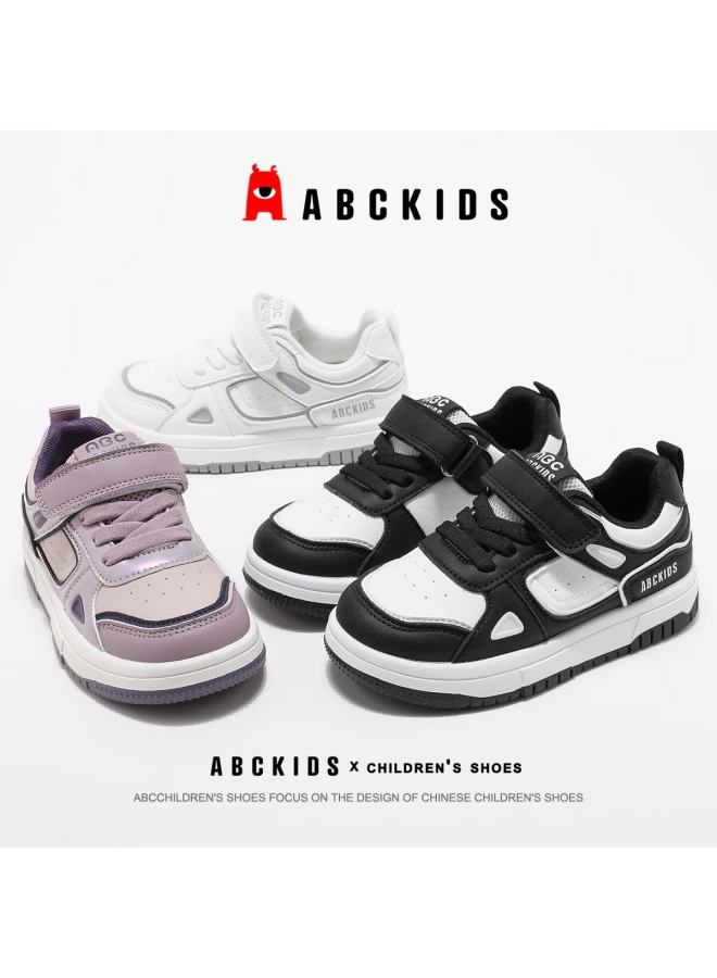 Abc Kids Children's Casual Low-top Sneakers Autumn Boys Girls Sports White Shoes 3604 Gray/white Size 27 - Image 4