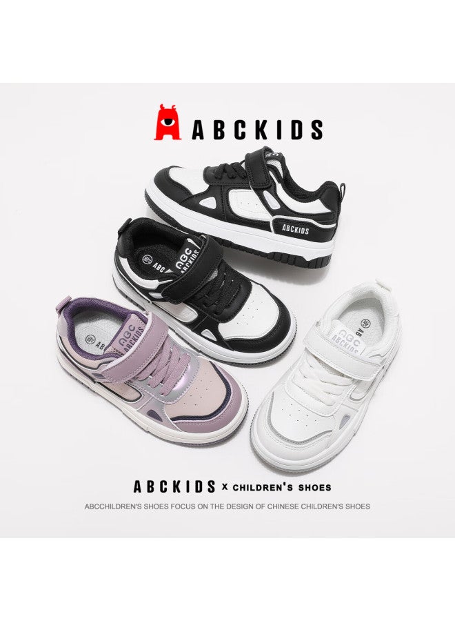 Abc Kids Children's Casual Low-top Sneakers Autumn Boys Girls Sports White Shoes 3604 Gray/white Size 27 - Image 5