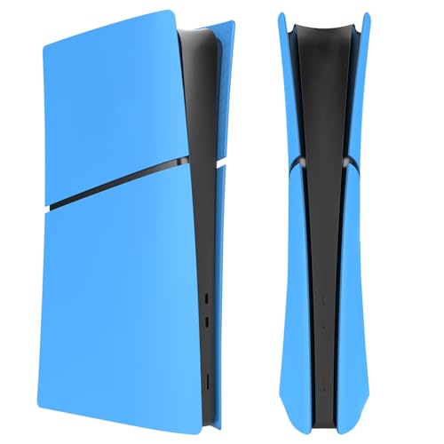 IMOFEE Slim Digital Edition Cover Plates for New PS5 Slim Console, Shell Panels Compatible with New PlayStation 5 Slim Accessories Protective Replacement Faceplate (Starlight Blue) - Image 1