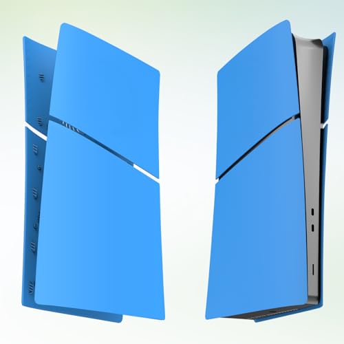 IMOFEE Slim Digital Edition Cover Plates for New PS5 Slim Console, Shell Panels Compatible with New PlayStation 5 Slim Accessories Protective Replacement Faceplate (Starlight Blue) - Image 2