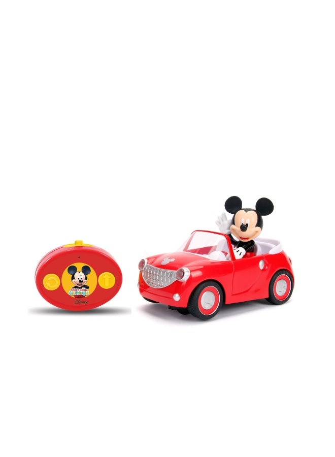 JADA سيارة جادا ديزني جونيور ميكي ماوس كلوب هاوس رودستر RC (أحمر، 17.7 سم) - Image 3