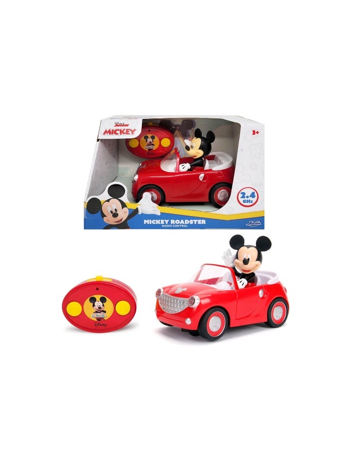 JADA سيارة جادا ديزني جونيور ميكي ماوس كلوب هاوس رودستر RC (أحمر، 17.7 سم) - Image 4