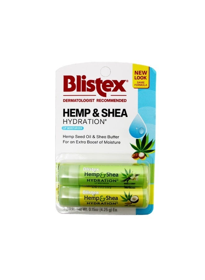 Blistex ترطيب القنب والشيا، 2 عدد - Image 1