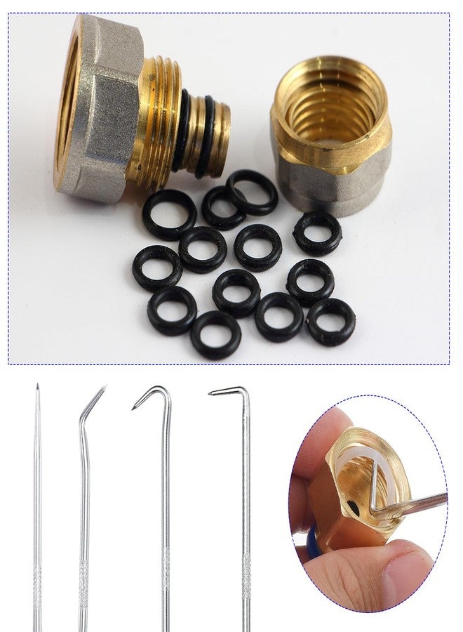M METERXITY عبوة من قطعتين من حلقات O-Ring بزاوية 90 درجة - أداة إزالة حشوة مانع تسرب الزيت ومفك براغي دقيق، متينة وقوية، تُوضع على رؤوس أسطوانات كتلة المحرك (150 مم، أحمر) - Image 4