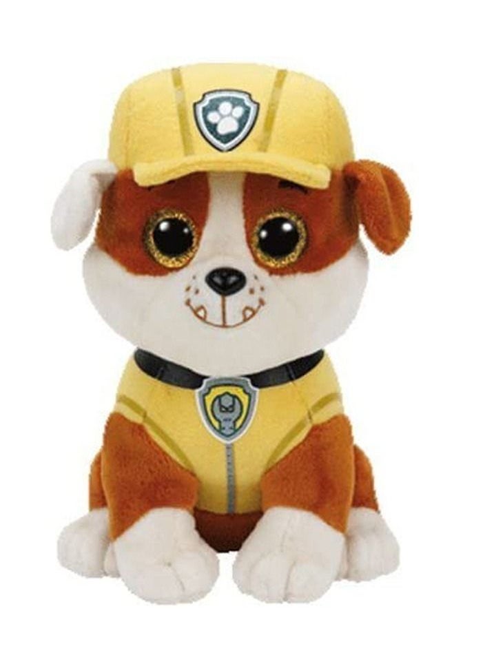 NIBEMINENT - Paw Patrol Plush Puppets Rubble Child's Doll Toy 15CM - Image 1