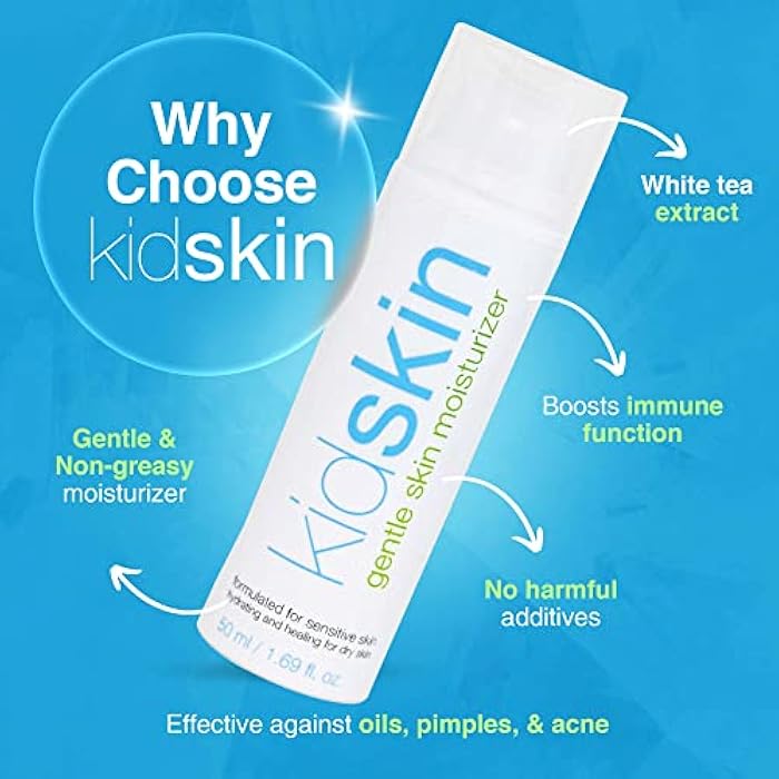 Kidskin - Gentle Skin Moisturizer for Dry Skin and Other Skin Types, Hydrating Face Moisturizer, Vegan Kid and Teen Skin Care, Skincare Products for Face, 2 fl oz. - Image 4