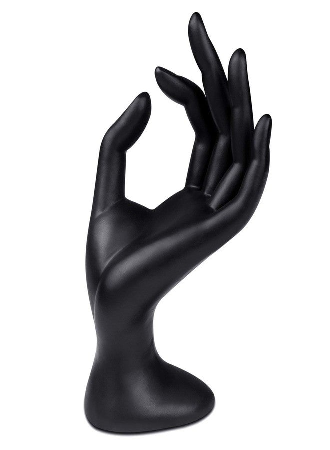 DSS Mannequin OK Hand Finger Jewellery Glove Ring Bracelet Display Stand Holder Mannequin (Black) - Image 1
