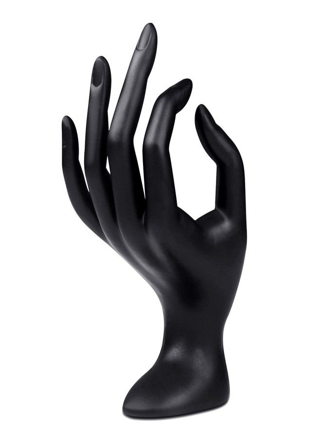 DSS Mannequin OK Hand Finger Jewellery Glove Ring Bracelet Display Stand Holder Mannequin (Black) - Image 2