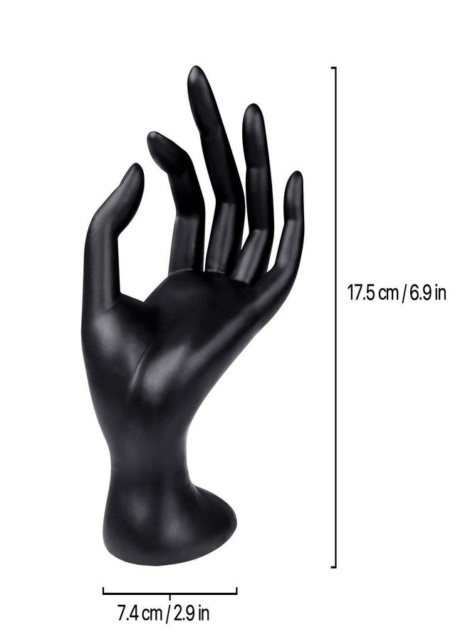 DSS Mannequin OK Hand Finger Jewellery Glove Ring Bracelet Display Stand Holder Mannequin (Black) - Image 4