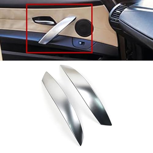 Goodithy Left Right Interior Door Pull Handle Cover Trim Replacement for BMW Z4 E85 E86 20022008 Polished Silver 9177217inches - Image 1