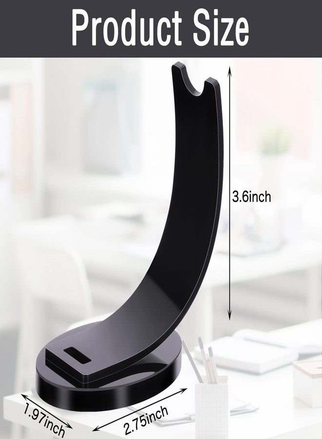 Maitys 2 Pieces Acrylic Electronic Pen Holder Pen Display Stand Pencil Display Holder Fountain Pen Ballpoint Pen Display Rack for Home School Office or Store Use (Black) - Image 2