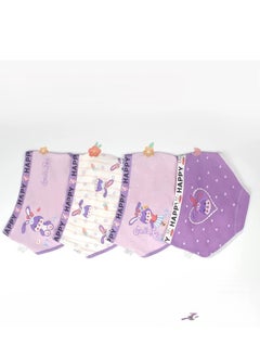 Generic 4 Packs Children's Cartoon Cute Three-piece Underwear Girls Size L-120 (Recommended 28-37 catties)  - Image 1