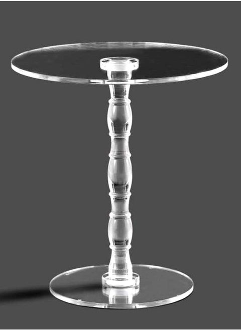 Acrylic side table, small round coffee table 50*50*55 CM